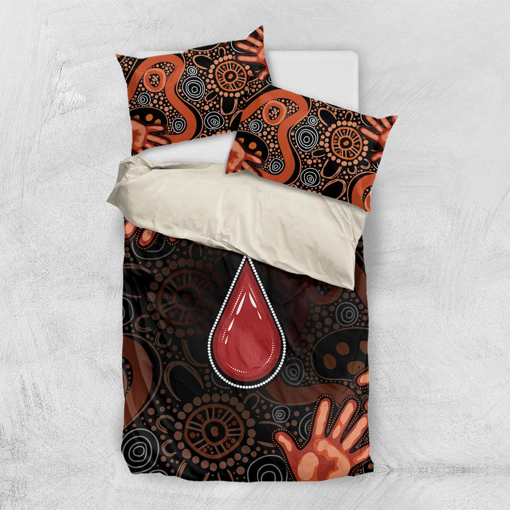 Australia Indigenous Leukemia Prevention Bedding Set Aboriginal Dot Arts