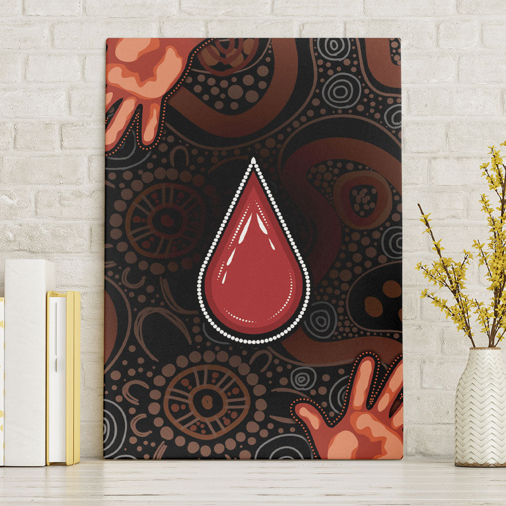 Australia Indigenous Leukemia Prevention Canvas Wall Art Aboriginal Dot Arts