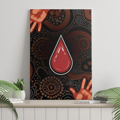 Australia Indigenous Leukemia Prevention Canvas Wall Art Aboriginal Dot Arts
