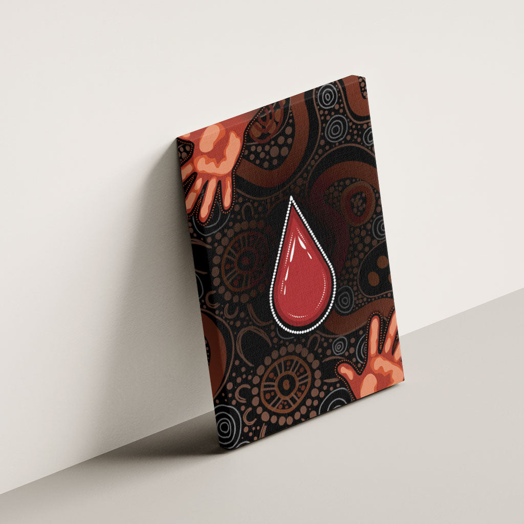 Australia Indigenous Leukemia Prevention Canvas Wall Art Aboriginal Dot Arts