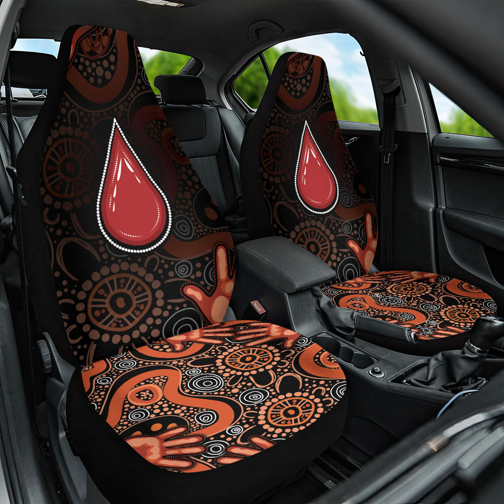 Australia Indigenous Leukemia Prevention Car Seat Cover Aboriginal Dot Arts