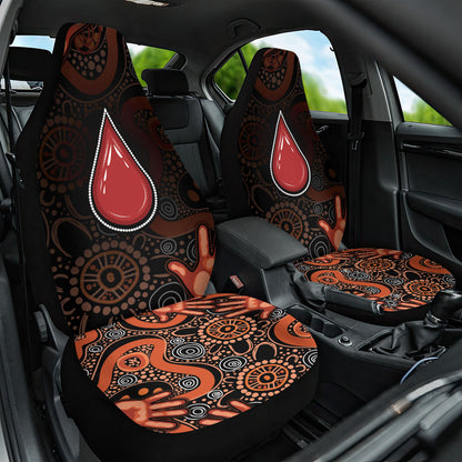 Australia Indigenous Leukemia Prevention Car Seat Cover Aboriginal Dot Arts