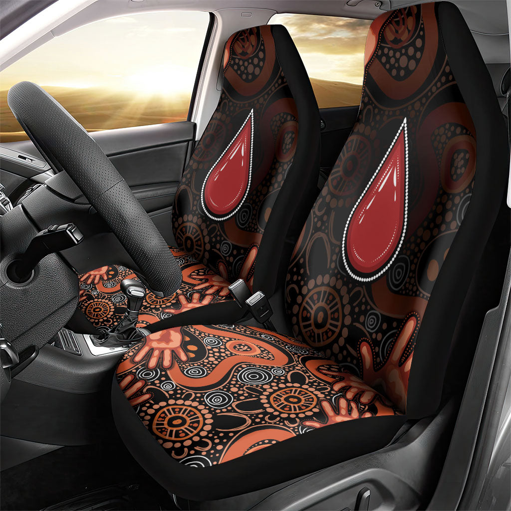 Australia Indigenous Leukemia Prevention Car Seat Cover Aboriginal Dot Arts