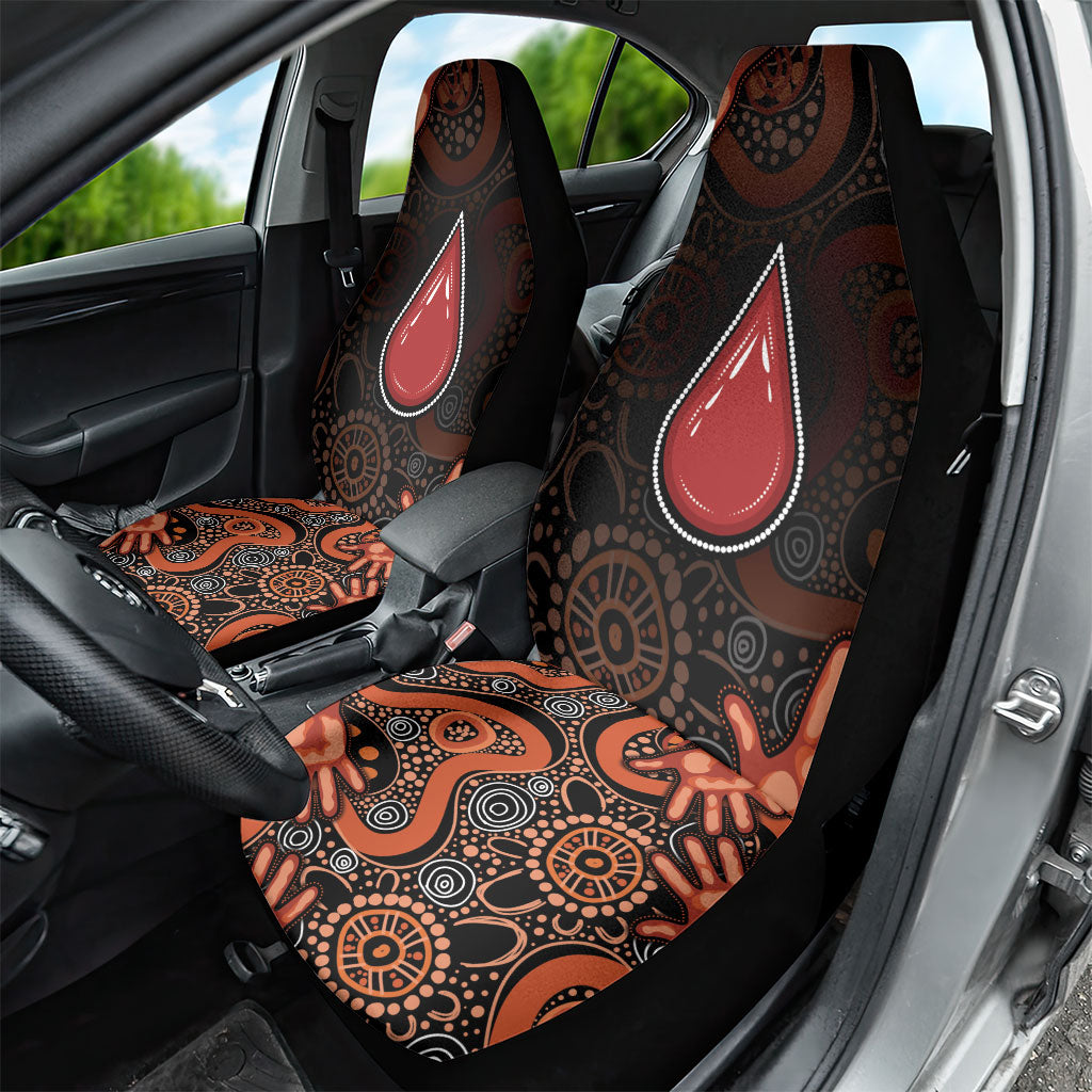 Australia Indigenous Leukemia Prevention Car Seat Cover Aboriginal Dot Arts