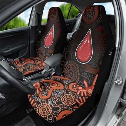Australia Indigenous Leukemia Prevention Car Seat Cover Aboriginal Dot Arts