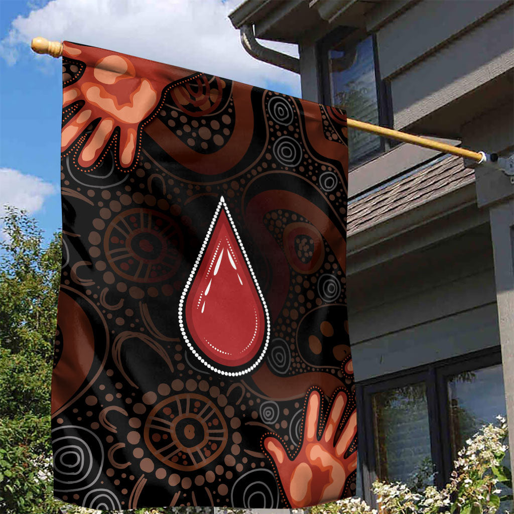 Australia Indigenous Leukemia Prevention Garden Flag Aboriginal Dot Arts