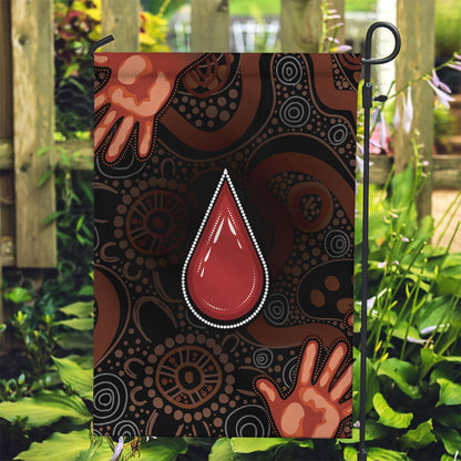 Australia Indigenous Leukemia Prevention Garden Flag Aboriginal Dot Arts