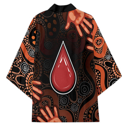 Australia Indigenous Leukemia Prevention Kimono Aboriginal Dot Arts