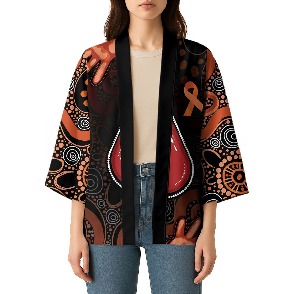 Australia Indigenous Leukemia Prevention Kimono Aboriginal Dot Arts