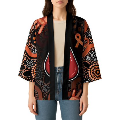 Australia Indigenous Leukemia Prevention Kimono Aboriginal Dot Arts