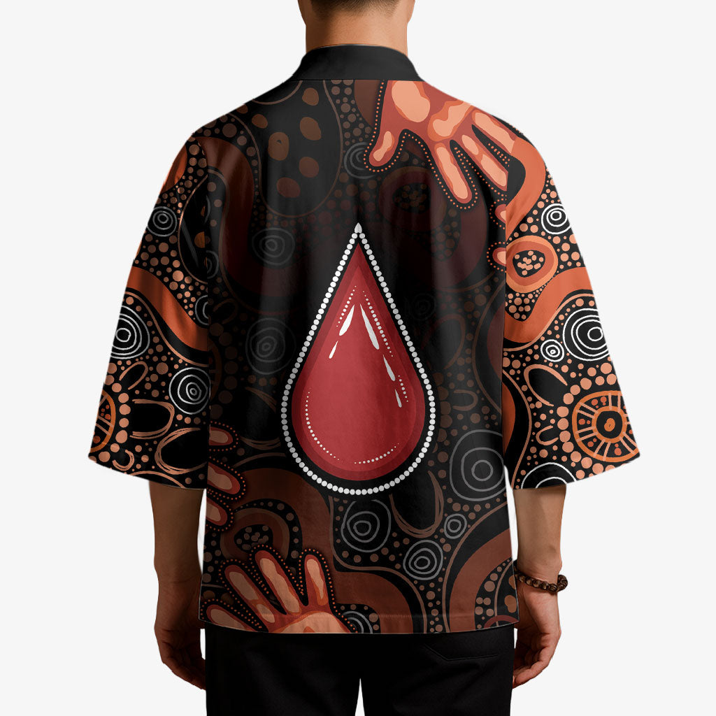Australia Indigenous Leukemia Prevention Kimono Aboriginal Dot Arts