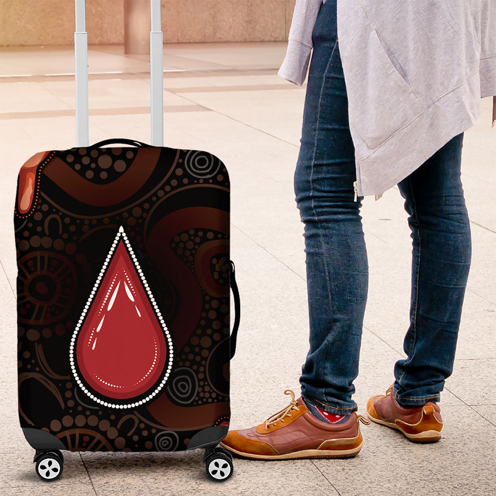 Australia Indigenous Leukemia Prevention Luggage Cover Aboriginal Dot Arts