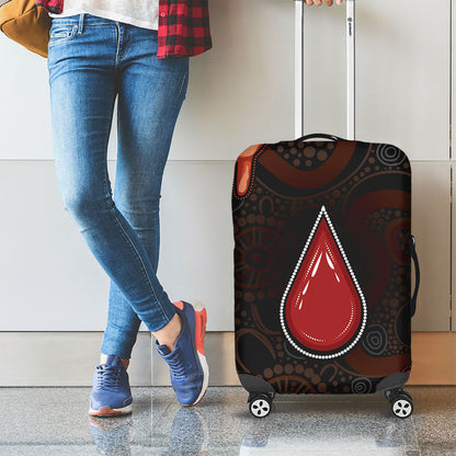 Australia Indigenous Leukemia Prevention Luggage Cover Aboriginal Dot Arts