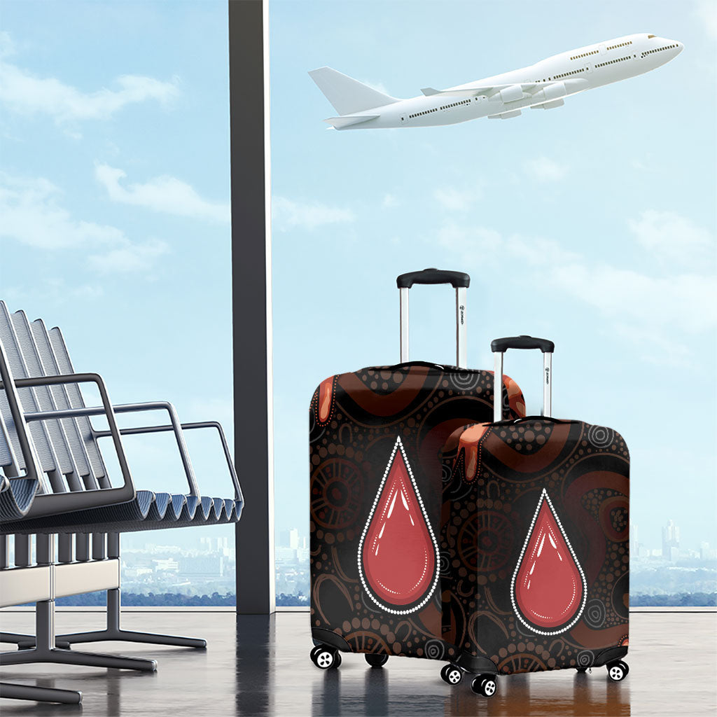 Australia Indigenous Leukemia Prevention Luggage Cover Aboriginal Dot Arts