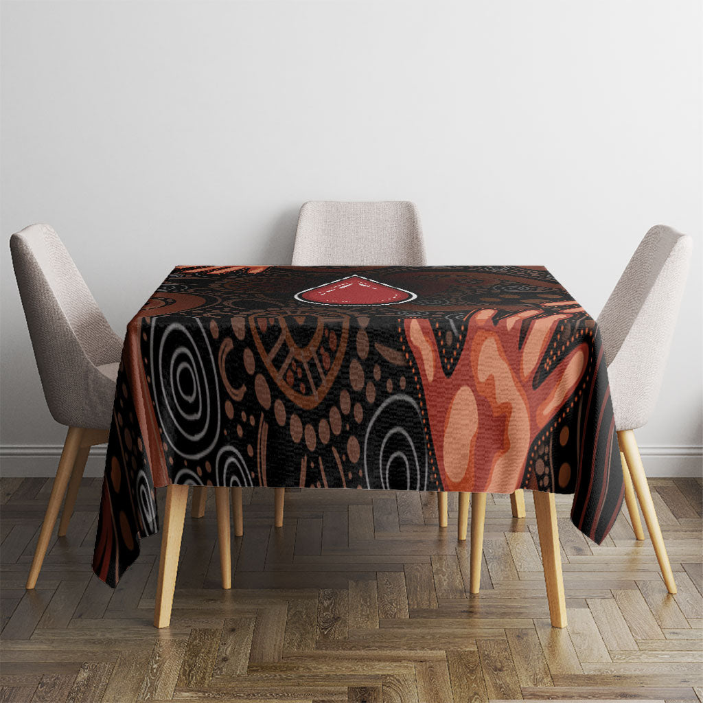 Australia Indigenous Leukemia Prevention Tablecloth Aboriginal Dot Arts