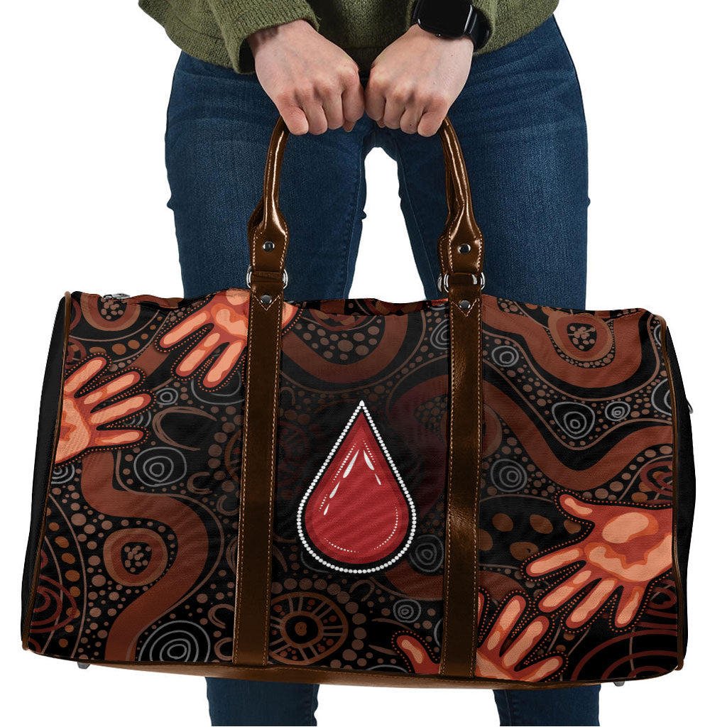 Australia Indigenous Leukemia Prevention Travel Bag Aboriginal Dot Arts
