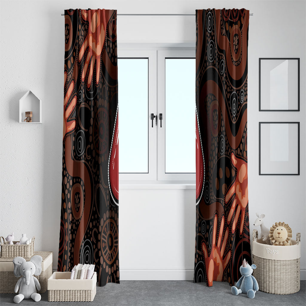 Australia Indigenous Leukemia Prevention Window Curtain Aboriginal Dot Arts