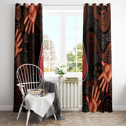 Australia Indigenous Leukemia Prevention Window Curtain Aboriginal Dot Arts