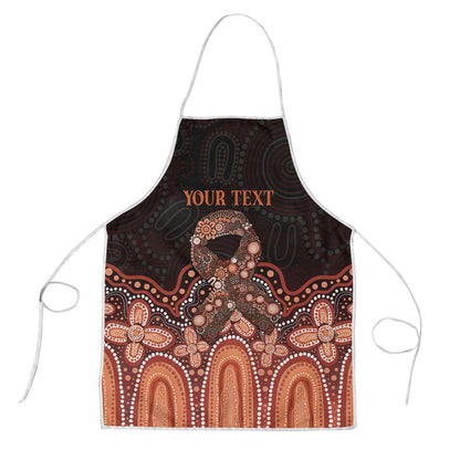 Australia Indigenous Personalized Apron Fight Leukemia Orange Ribbons