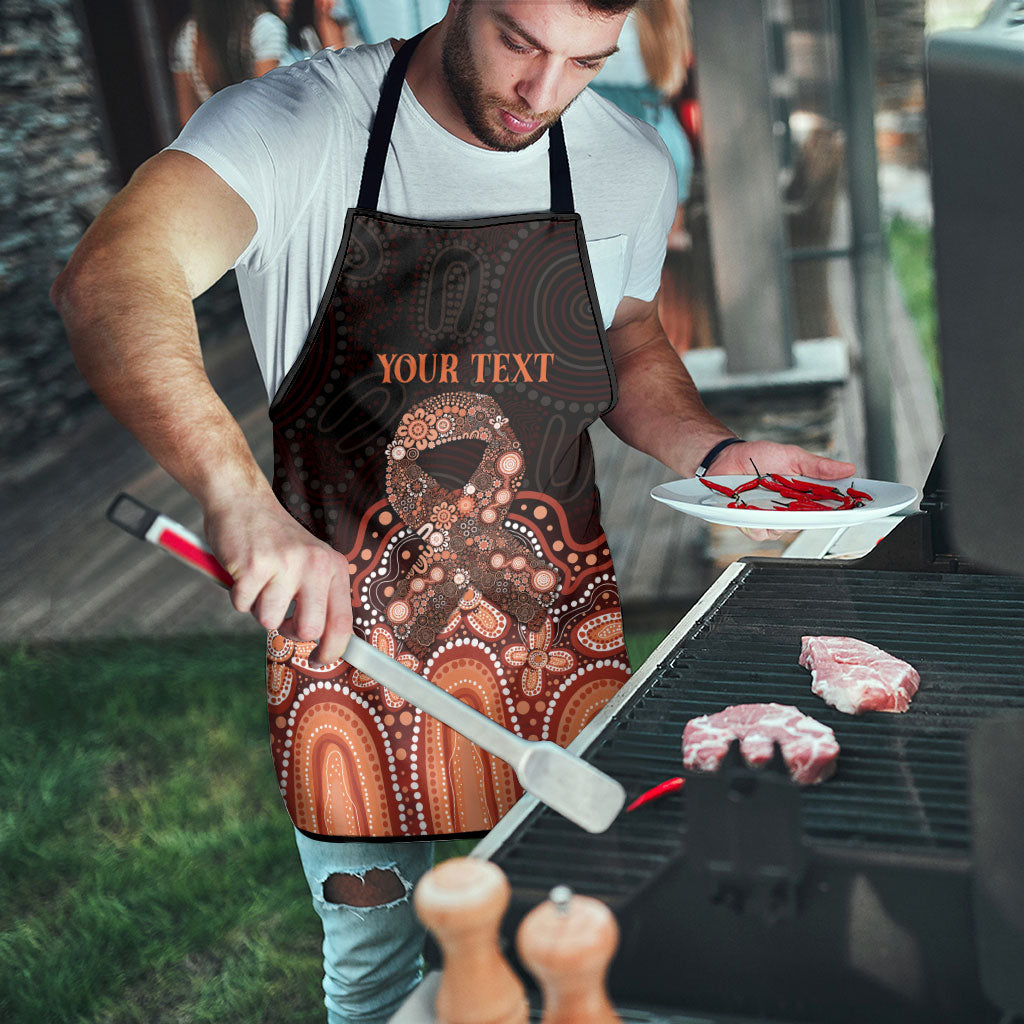 Australia Indigenous Personalized Apron Fight Leukemia Orange Ribbons