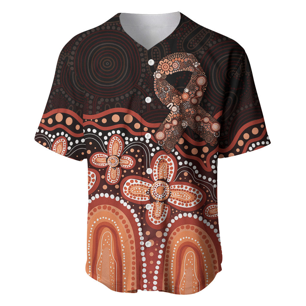 Australia Indigenous Personalized Baseball Jersey Fight Leukemia Orange Ribbons