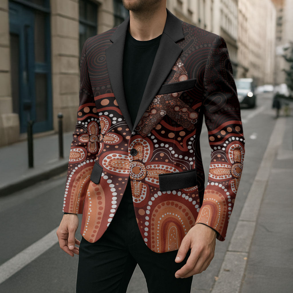 Australia Indigenous Personalized Blazer Fight Leukemia Orange Ribbons