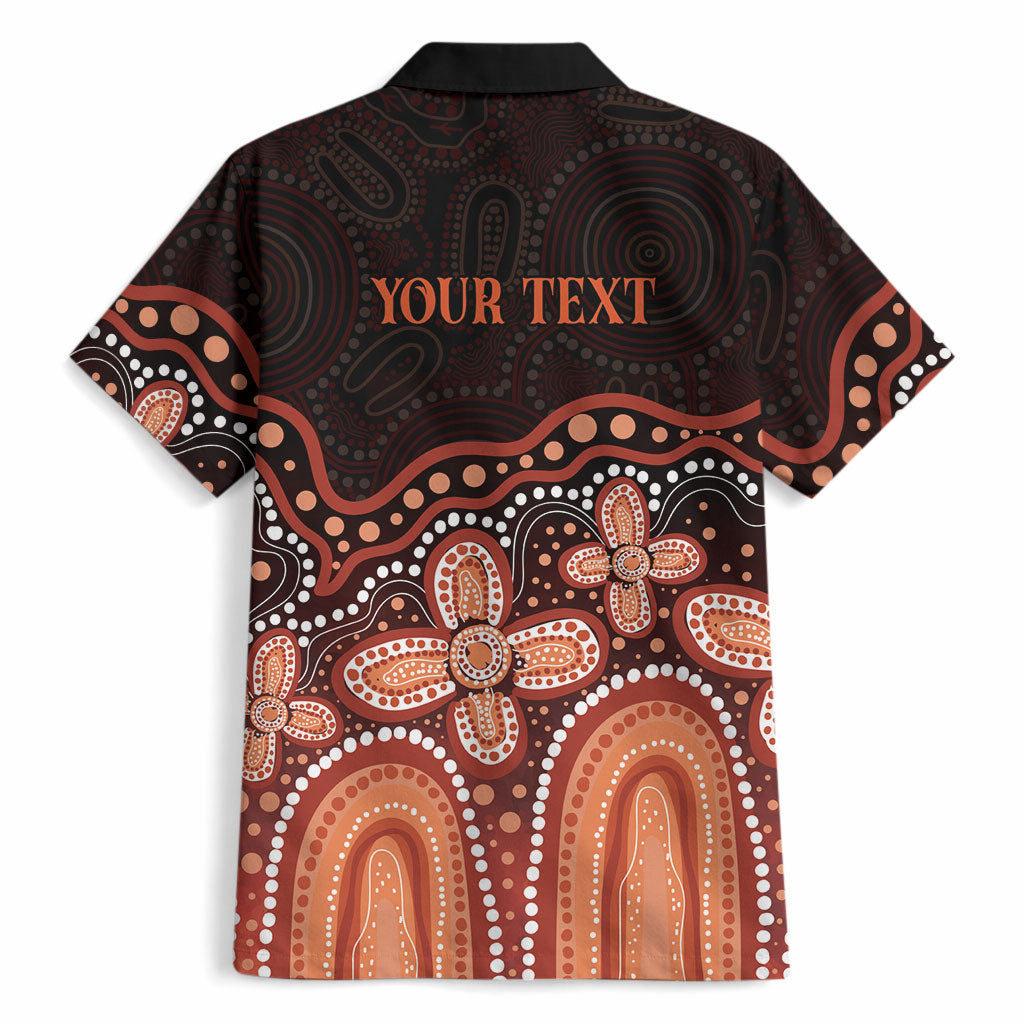 Australia Indigenous Personalized Hawaiian Shirt Fight Leukemia Orange Ribbons