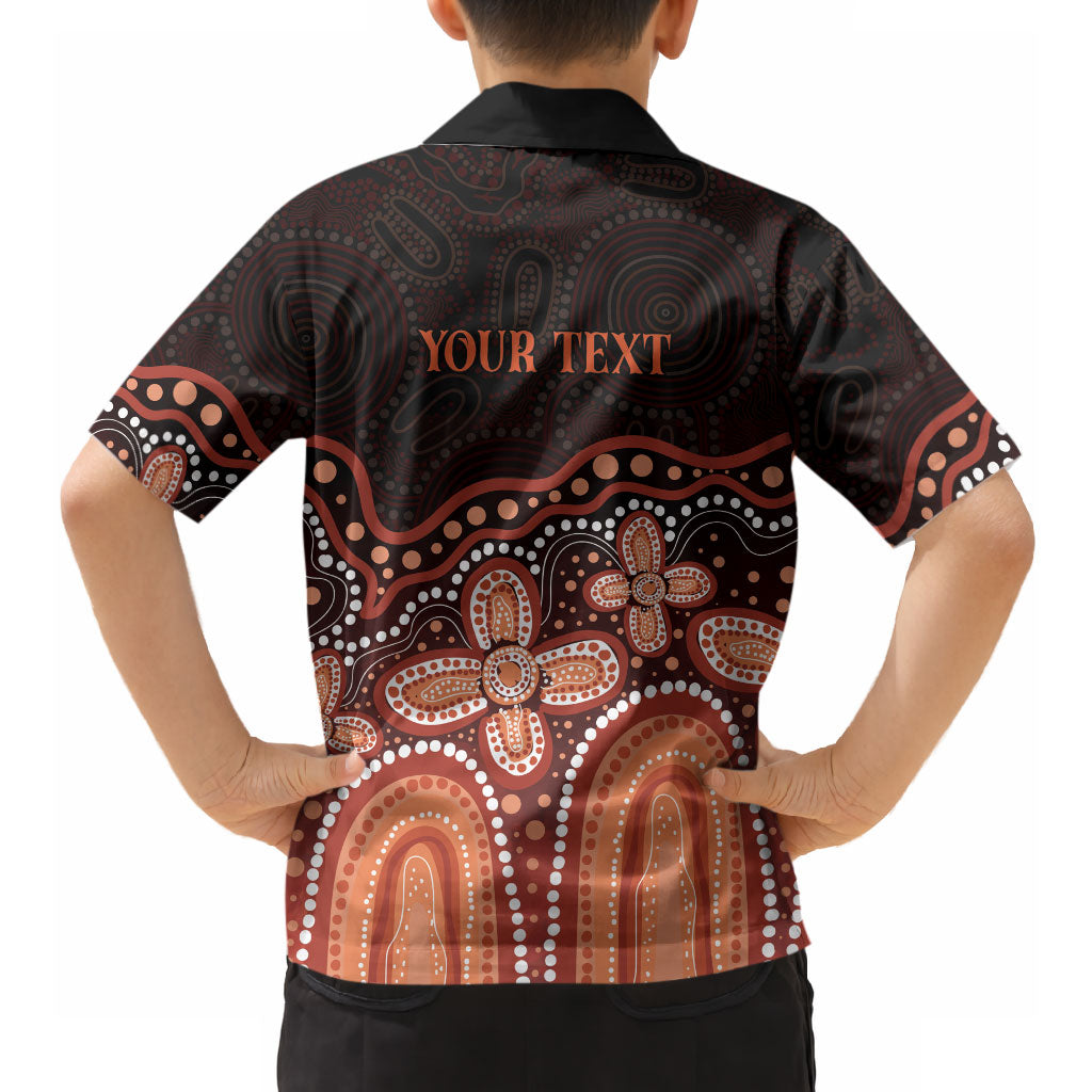 Australia Indigenous Personalized Hawaiian Shirt Fight Leukemia Orange Ribbons