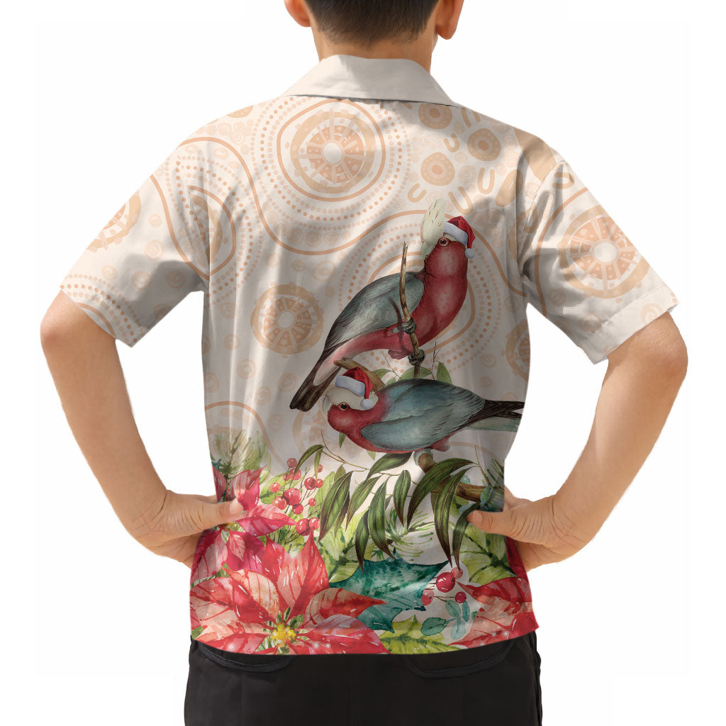 Merry Christmas Aussie Aboriginal Hawaiian Shirt Rosebreasted Cockatoo Pastel