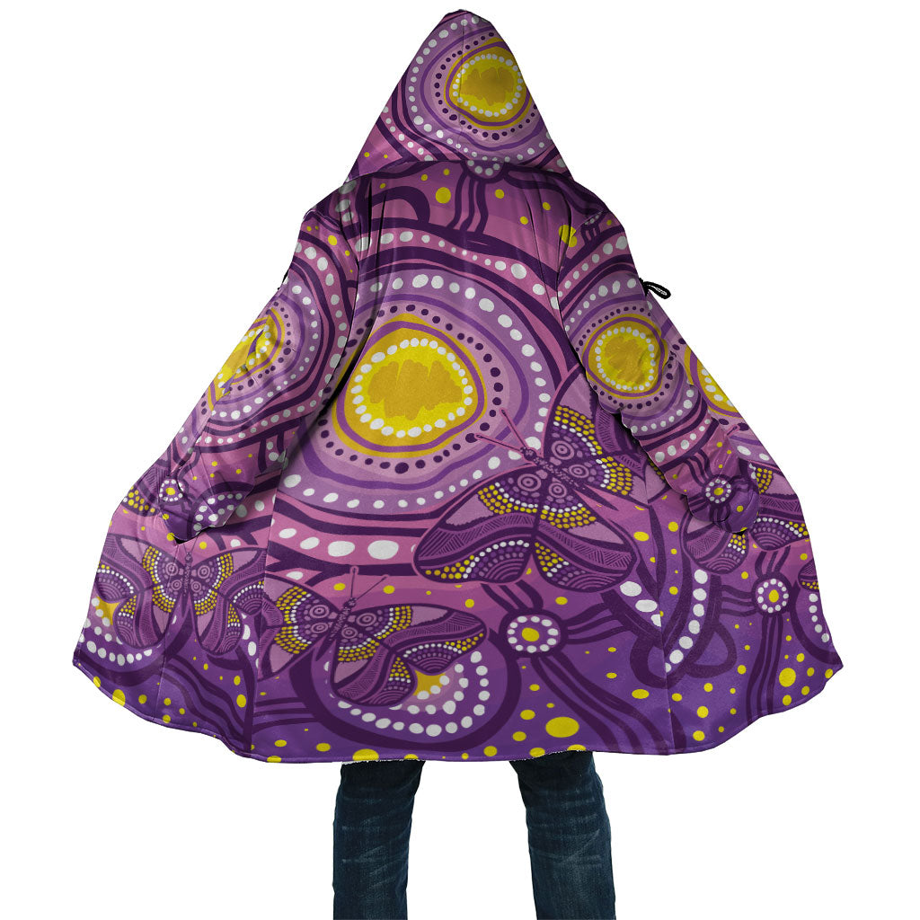 Australia Indigenous World Cancer Day Purple Aboriginal Cloak Butterfly Ribbon