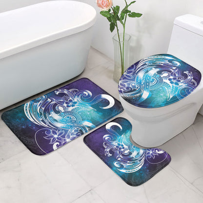 Aloha Hawaii Turtle Bathroom Set Teal Purple Ribbon