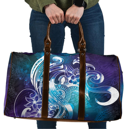 Aloha Hawaii Turtle Travel Bag Teal Purple Ribbon