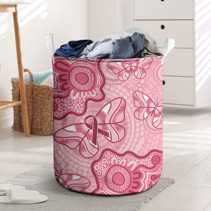 Australia Indigenous Mother's Day Laundry Basket Breast Cancer Survivor