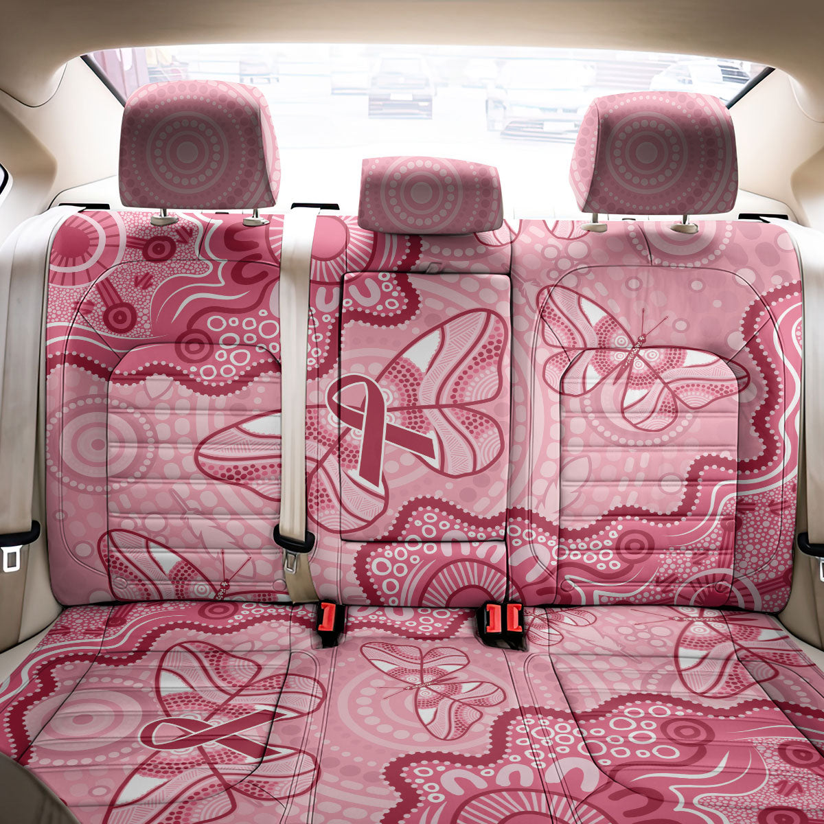 Australia Indigenous Mother's Day Back Car Seat Cover Breast Cancer Survivor