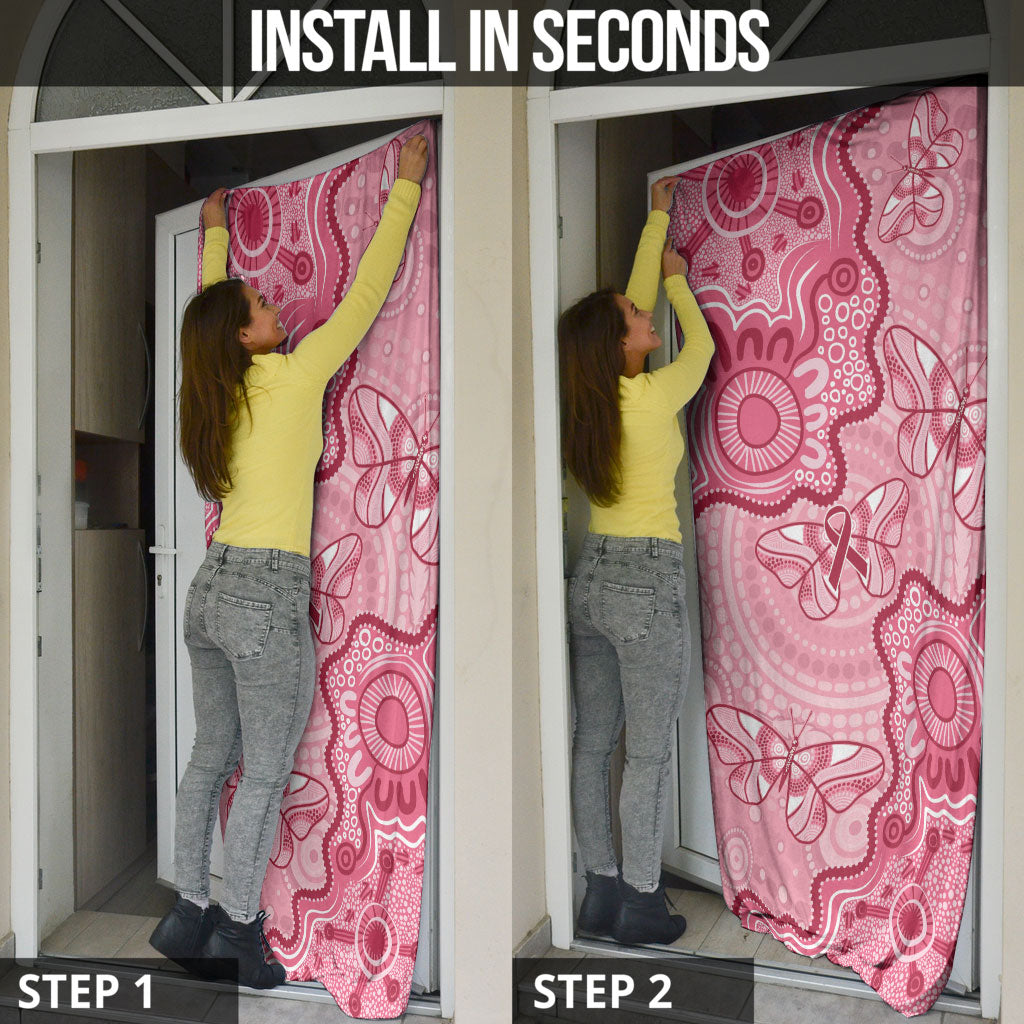 Australia Indigenous Mother's Day Door Cover Breast Cancer Survivor