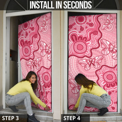 Australia Indigenous Mother's Day Door Cover Breast Cancer Survivor
