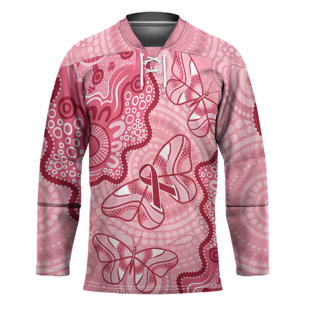 Australia Indigenous Mother's Day Hockey Jersey Breast Cancer Survivor