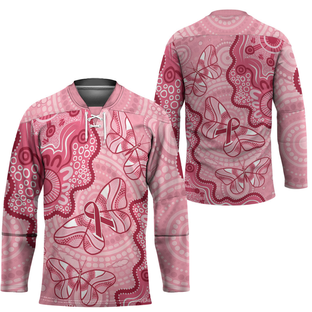 Australia Indigenous Mother's Day Hockey Jersey Breast Cancer Survivor