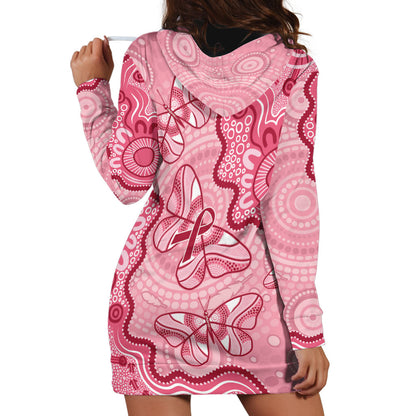 Australia Indigenous Mother's Day Hoodie Dress Breast Cancer Survivor