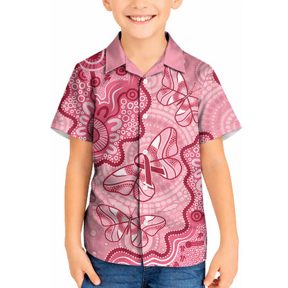 Australia Indigenous Mother's Day Kid Hawaiian Shirt Breast Cancer Survivor