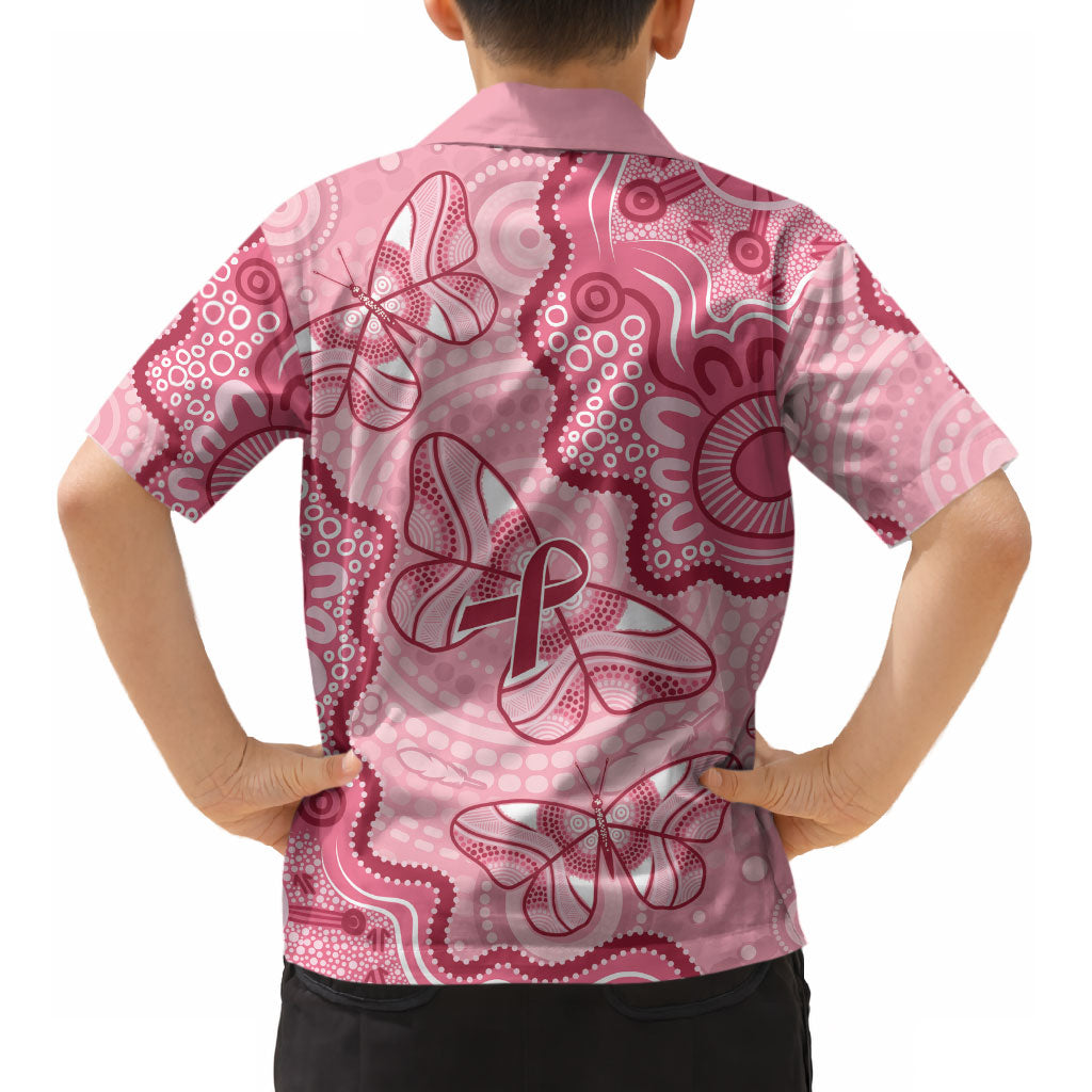 Australia Indigenous Mother's Day Kid Hawaiian Shirt Breast Cancer Survivor