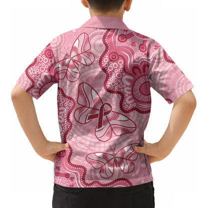 Australia Indigenous Mother's Day Kid Hawaiian Shirt Breast Cancer Survivor