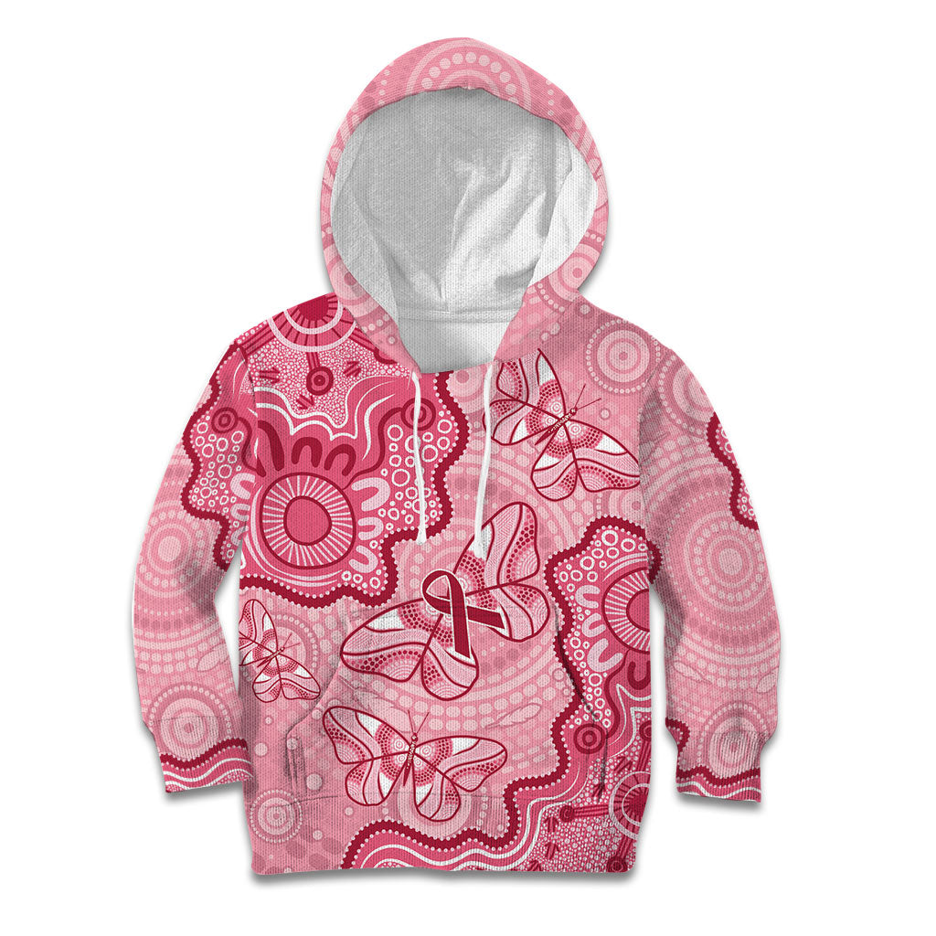 Australia Indigenous Mother's Day Kid Hoodie Breast Cancer Survivor