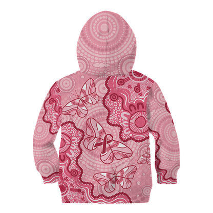 Australia Indigenous Mother's Day Kid Hoodie Breast Cancer Survivor