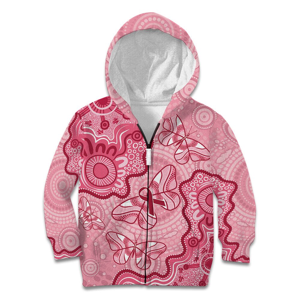 Australia Indigenous Mother's Day Kid Hoodie Breast Cancer Survivor