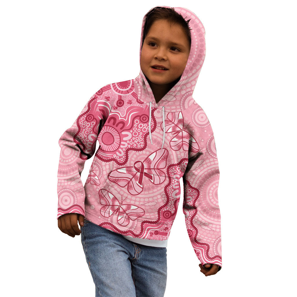 Australia Indigenous Mother's Day Kid Hoodie Breast Cancer Survivor