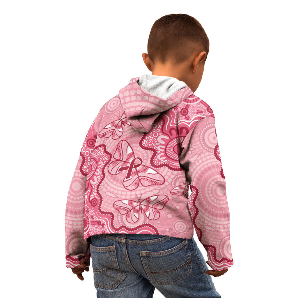 Australia Indigenous Mother's Day Kid Hoodie Breast Cancer Survivor