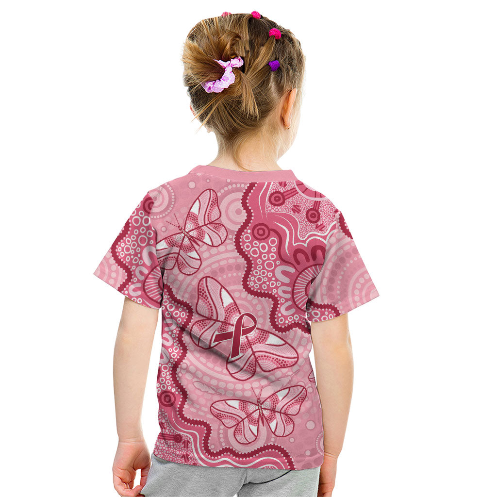 Australia Indigenous Mother's Day Kid T Shirt Breast Cancer Survivor