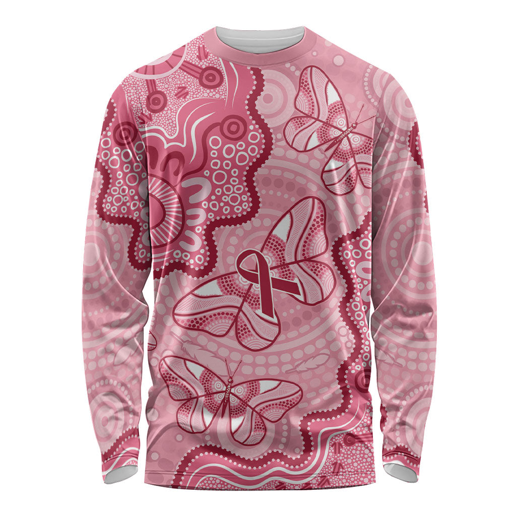 Australia Indigenous Mother's Day Long Sleeve Shirt Breast Cancer Survivor