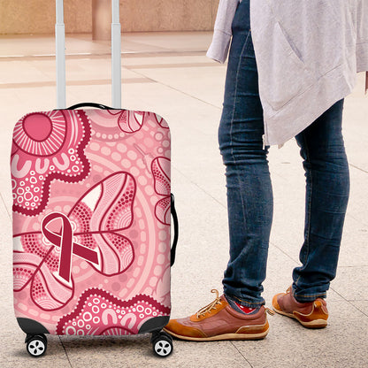 Australia Indigenous Mother's Day Luggage Cover Breast Cancer Survivor